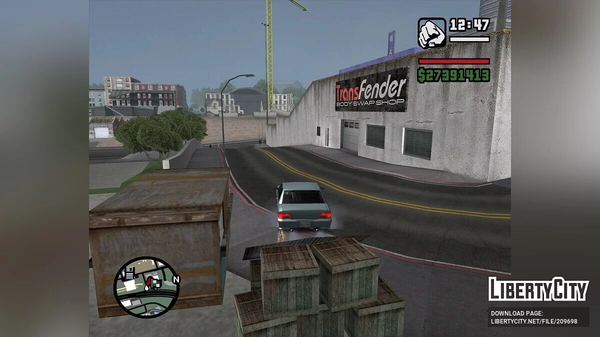 Взрывающиеся колёса при пробуксовке (SkidBlow) / GTA San Andreas