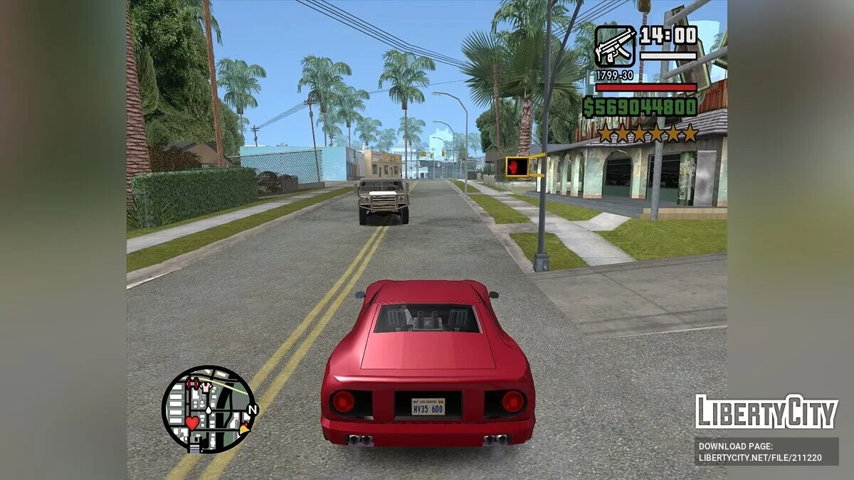 Замена танка Rhino на джип Patriot / GTA San Andreas