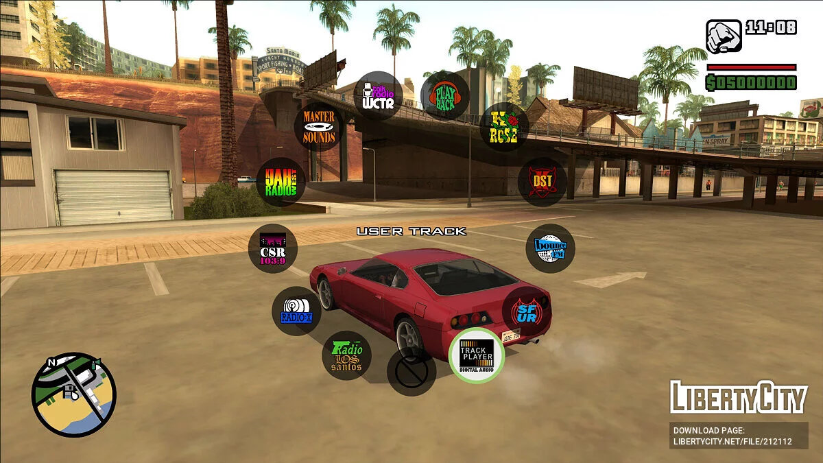 Колесо выбора радио от Void / GTA San Andreas