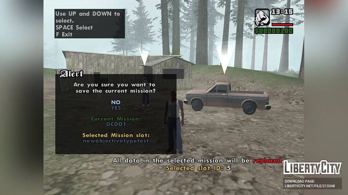 DYOM Confirm (Save) Addon / GTA San Andreas
