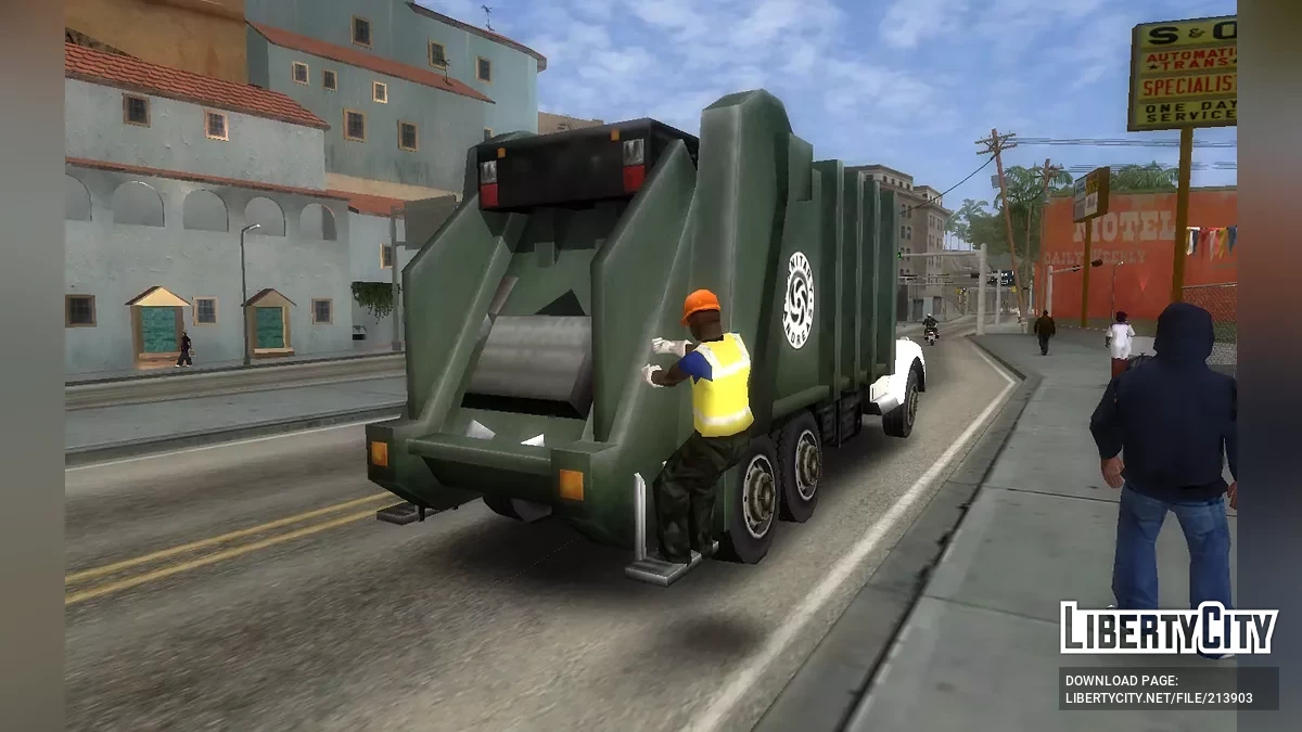 Водитель мусоровоза (мусорщик) / GTA San Andreas