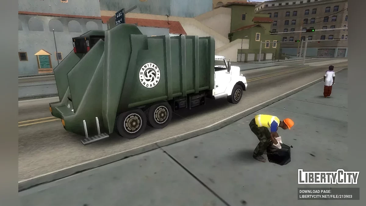 Водитель мусоровоза (мусорщик) / GTA San Andreas
