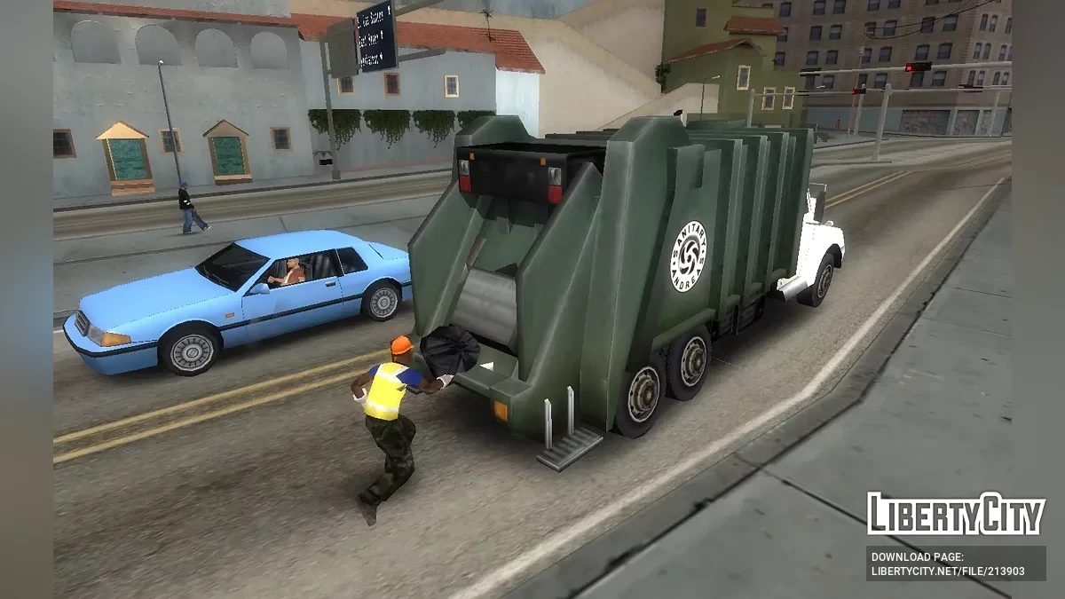Водитель мусоровоза (мусорщик) / GTA San Andreas
