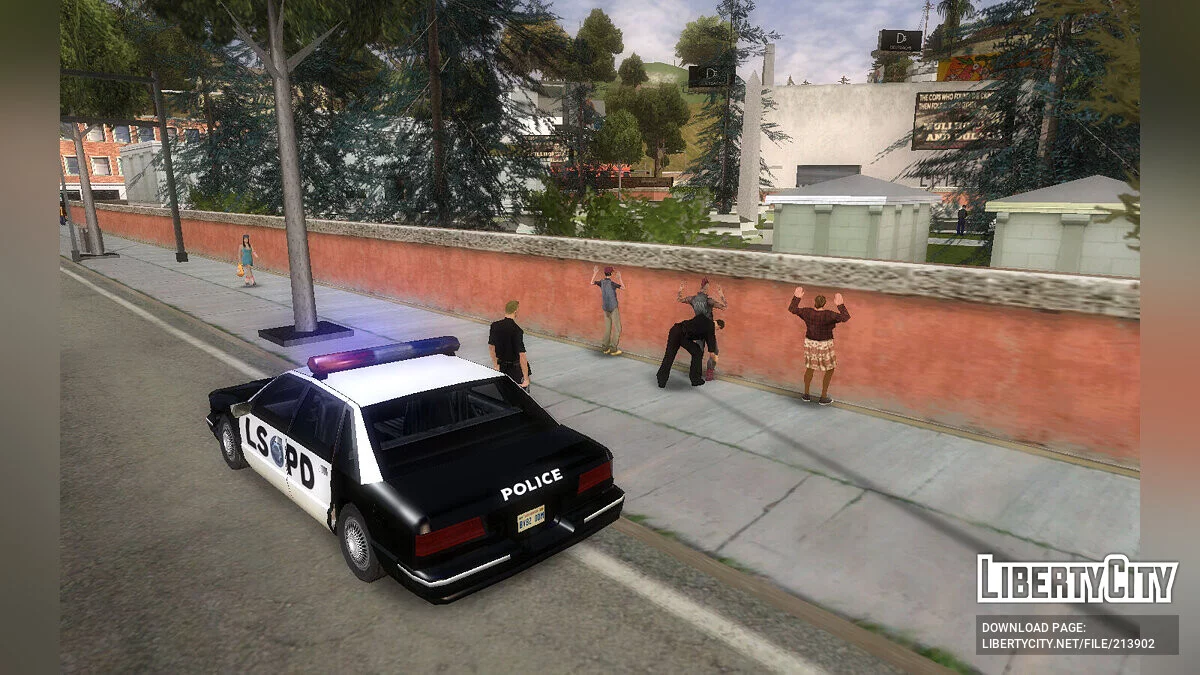 Полицейские проводят обыск / GTA San Andreas