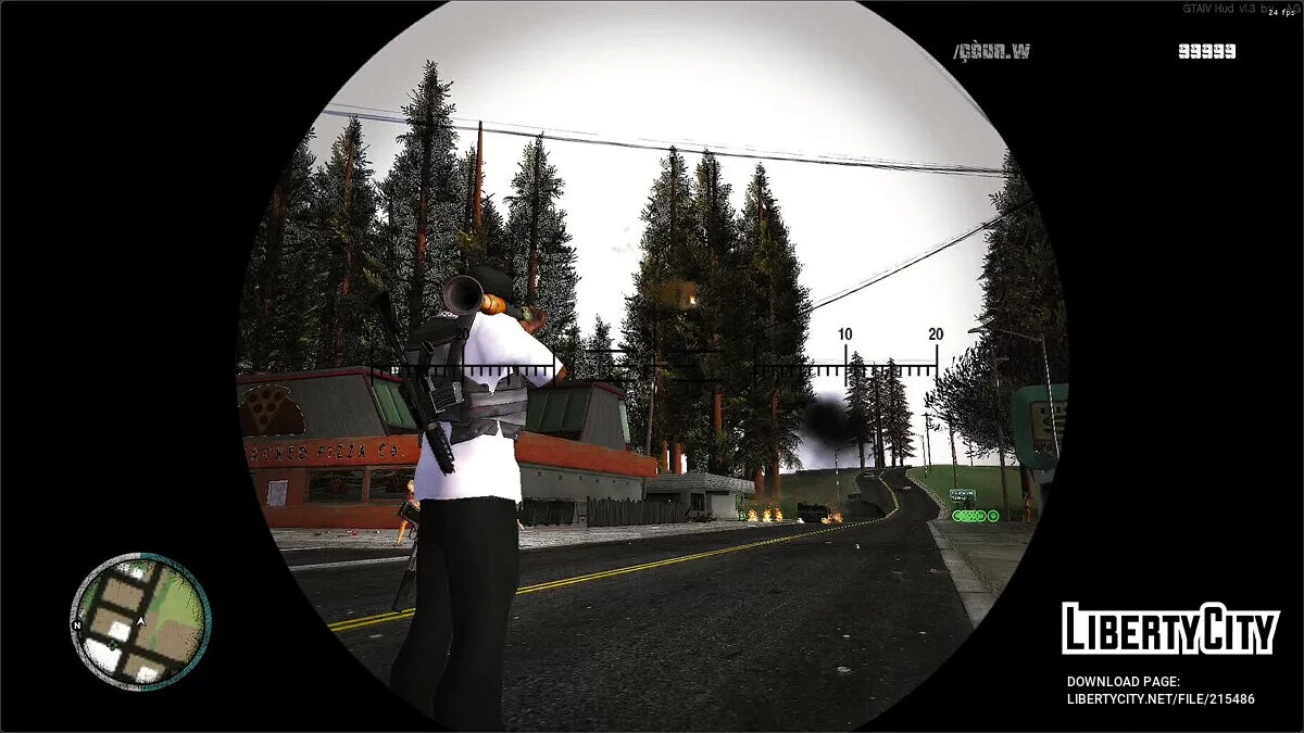 Обновлённый эффект при пролёте ракеты / GTA San Andreas