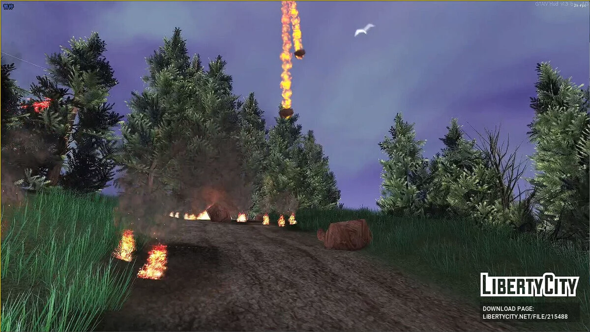 Падающие метеоры / GTA San Andreas