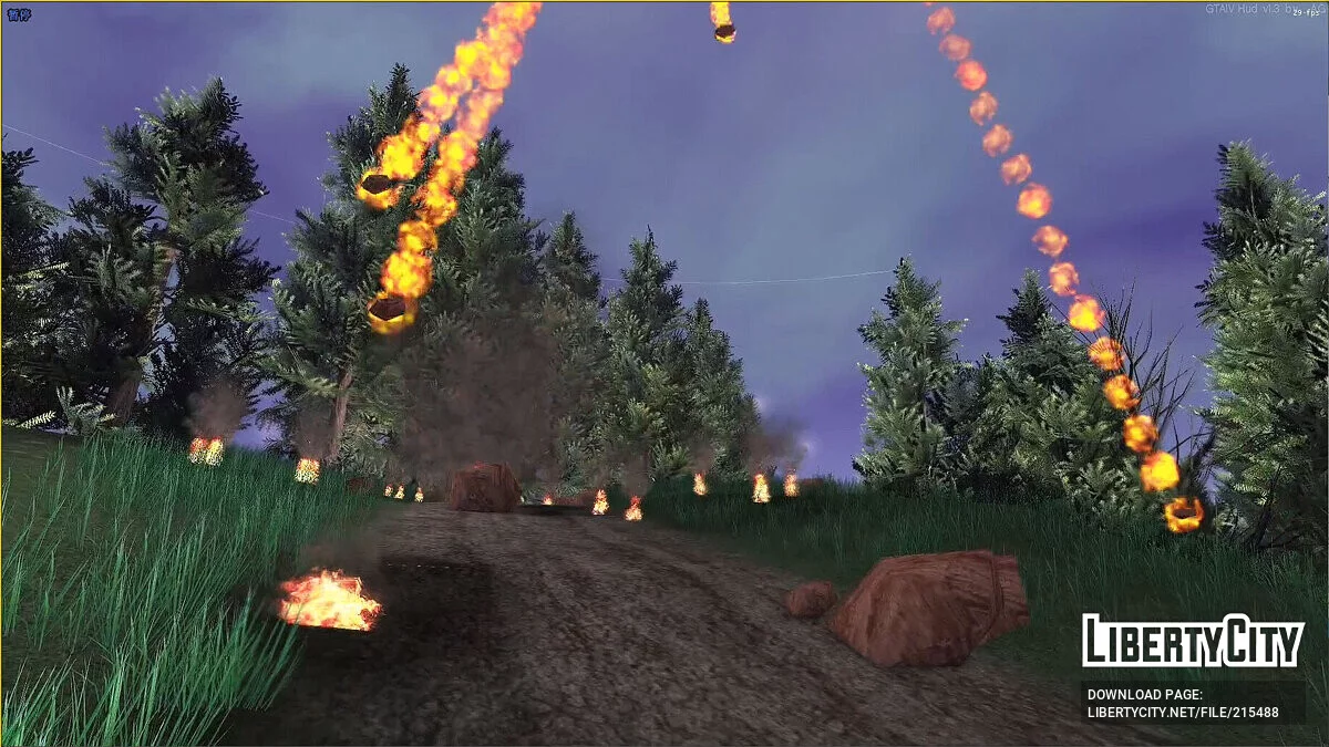 Падающие метеоры / GTA San Andreas