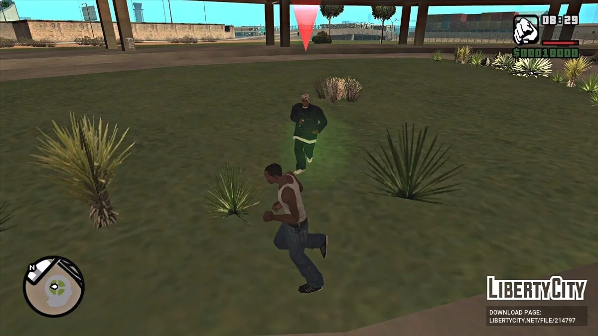 Баллончик с краской вас не оглушает / GTA San Andreas