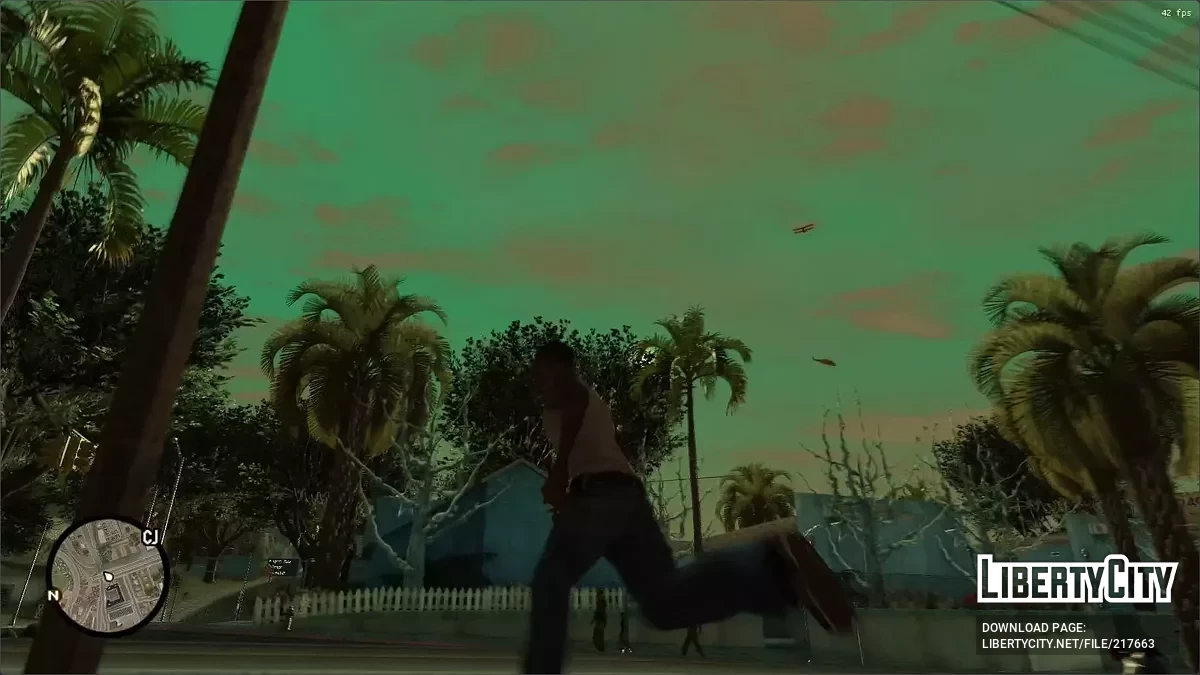 Вертолёты и самолёты летают над городом / GTA San Andreas