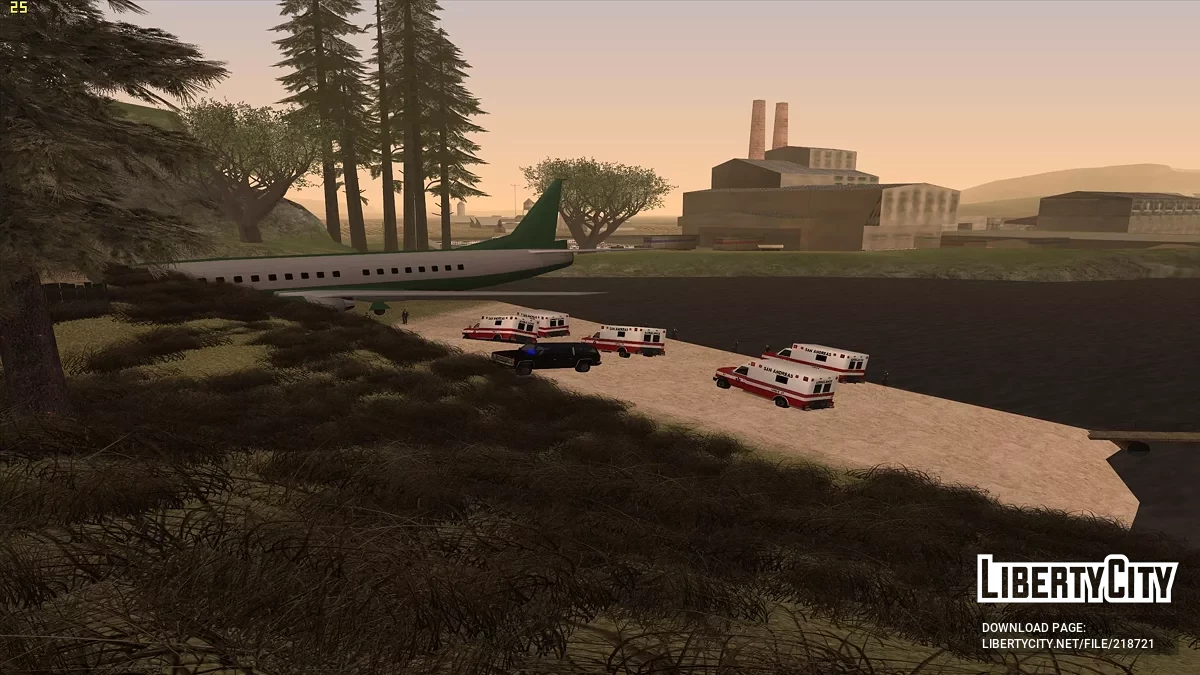 Аварийная посадка самолета / GTA San Andreas