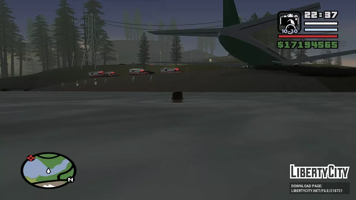 Аварийная посадка самолета / GTA San Andreas