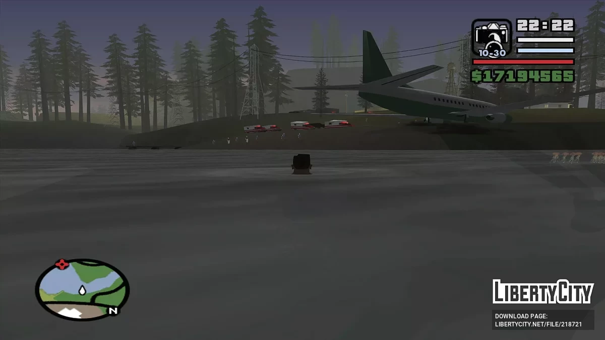 Аварийная посадка самолета / GTA San Andreas