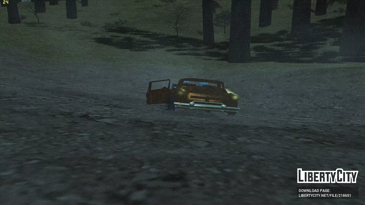 Автомобиль-призрак в сельской местности / GTA San Andreas