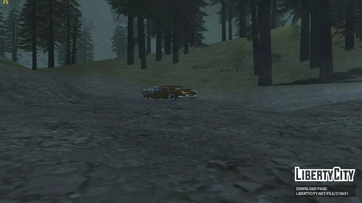 Автомобиль-призрак в сельской местности / GTA San Andreas