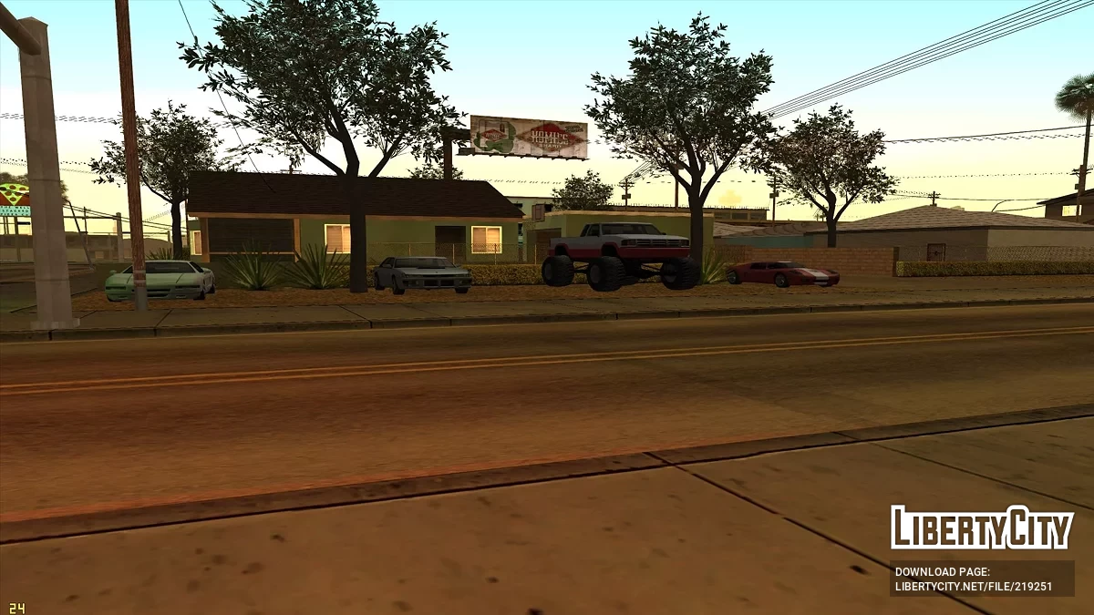 Автомобили у дома Смоука / GTA San Andreas