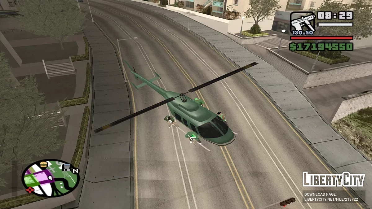 Боевой вертолёт банды / GTA San Andreas