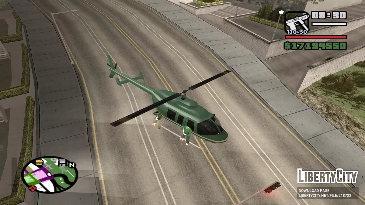 Боевой вертолёт банды / GTA San Andreas