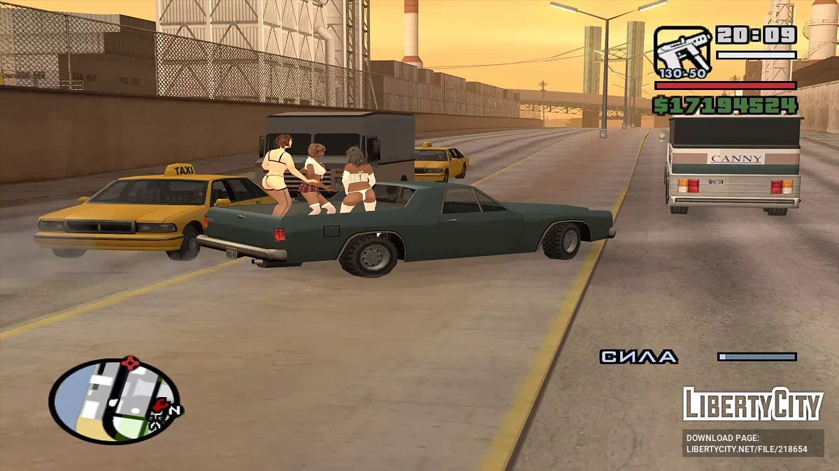 Девочки в кузове машины / GTA San Andreas