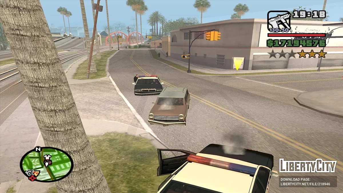 Копы стреляют из машин / GTA San Andreas