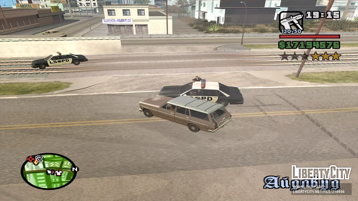 Копы стреляют из машин / GTA San Andreas