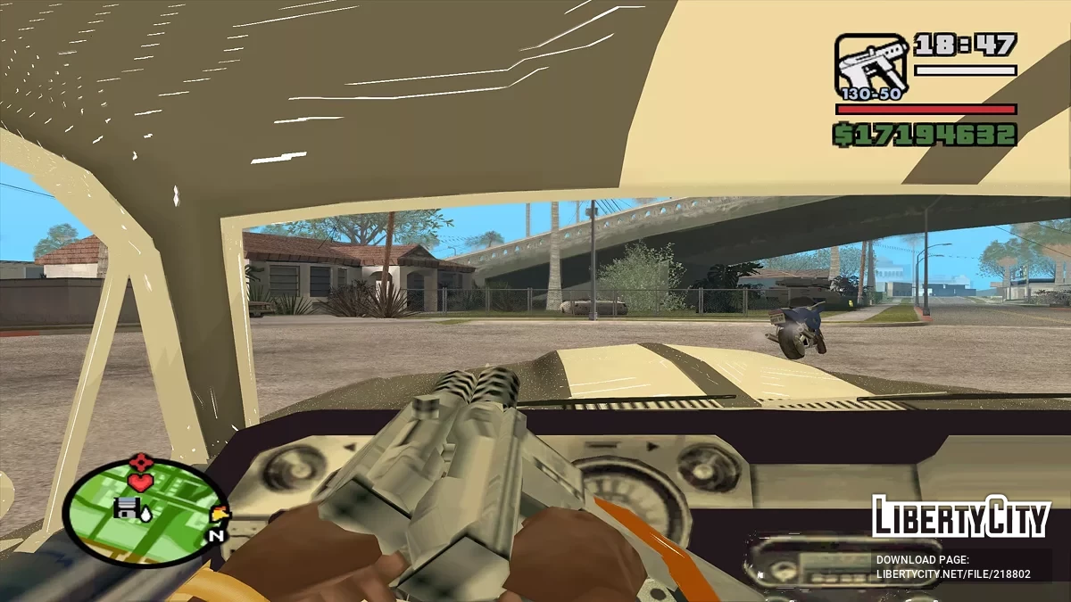 Вид от лица водителя / GTA San Andreas