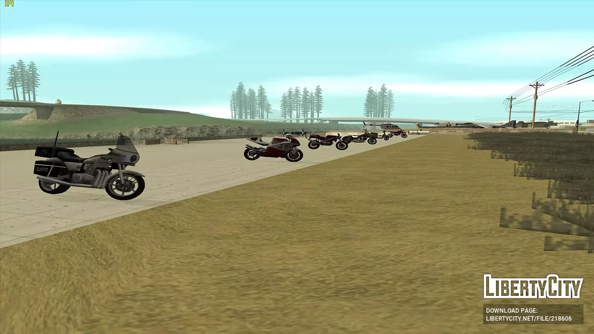 Парк транспорта в Las Venturas / GTA San Andreas