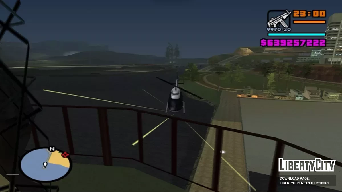 Возможность стрелять из полицейского вертолёта / GTA San Andreas