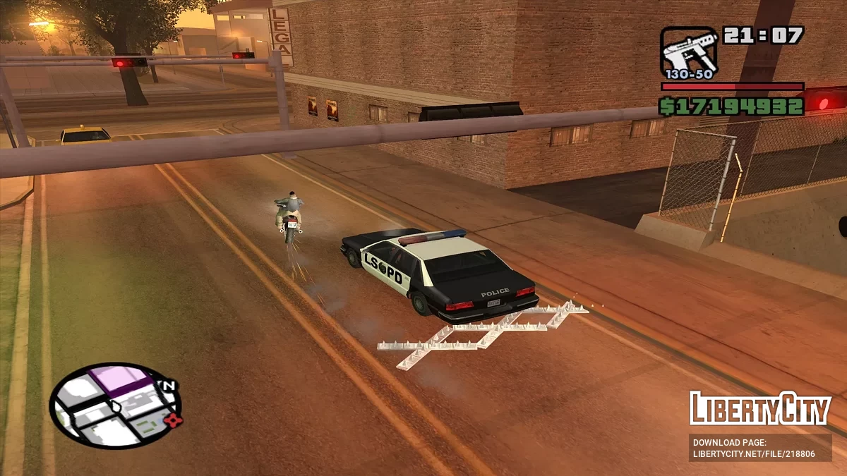 Полицейские ежи (шипы) / GTA San Andreas