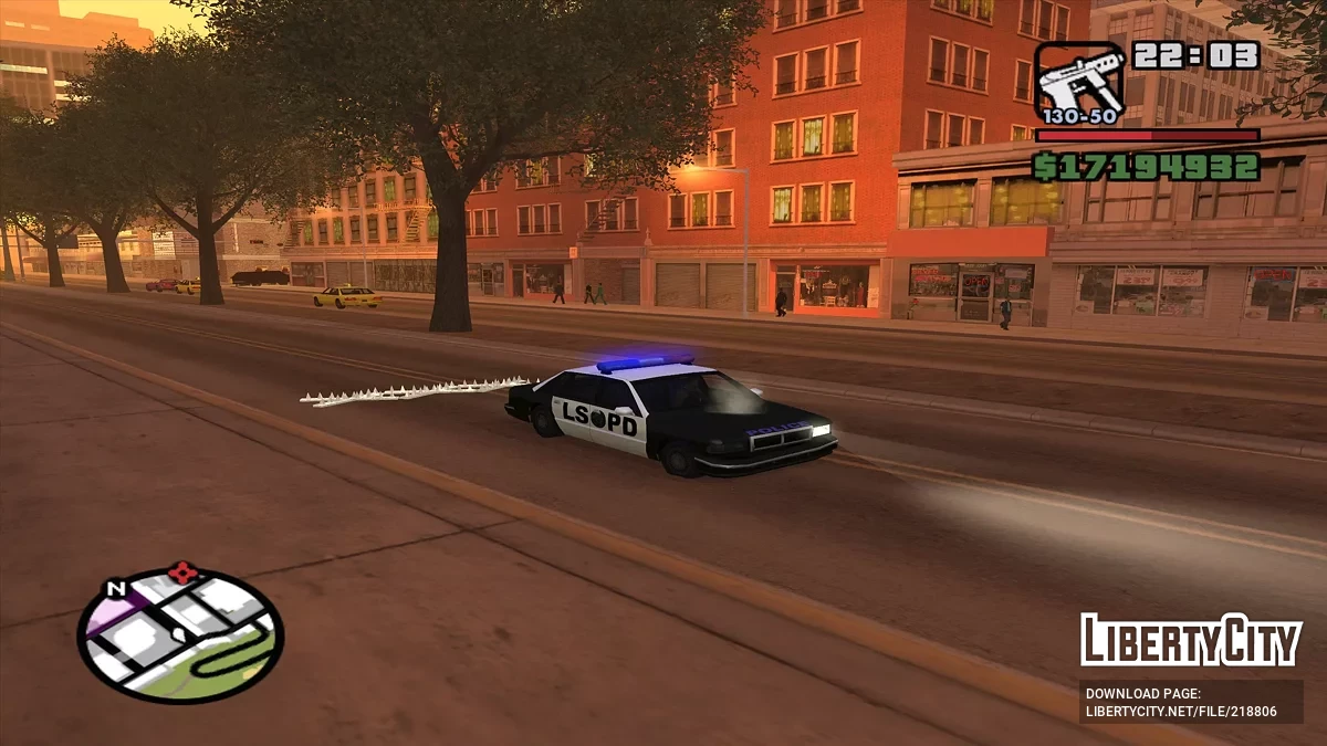Полицейские ежи (шипы) / GTA San Andreas