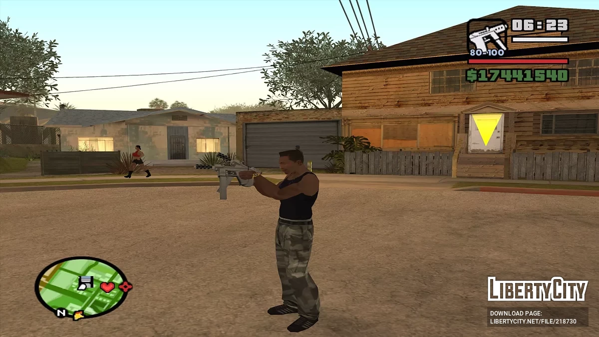Анимация перезарядки оружия / GTA San Andreas
