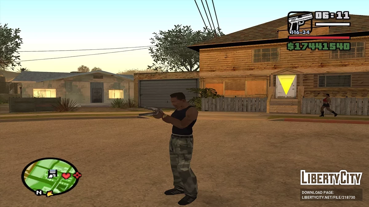Анимация перезарядки оружия / GTA San Andreas