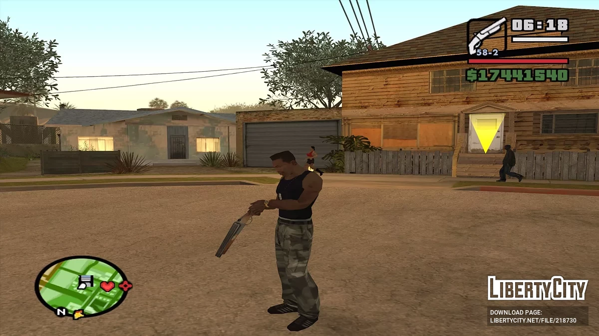 Анимация перезарядки оружия / GTA San Andreas