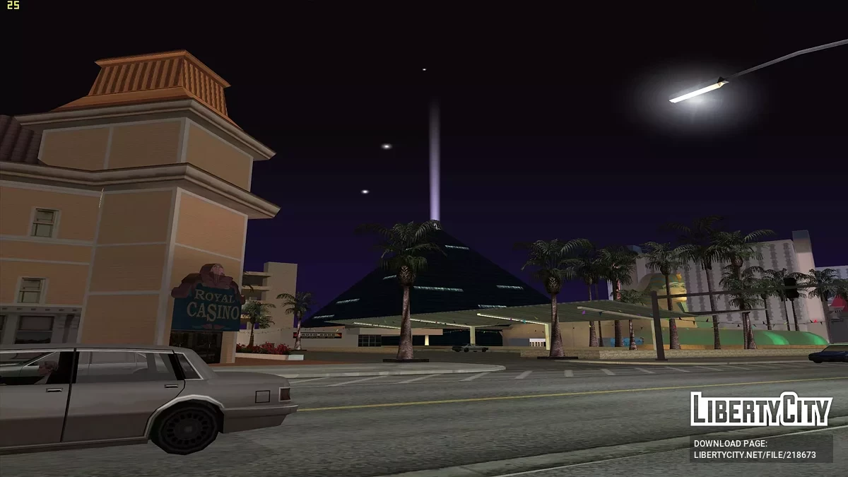 Стильный луч из Отеля Luxor (Camel's Toe) / GTA San Andreas