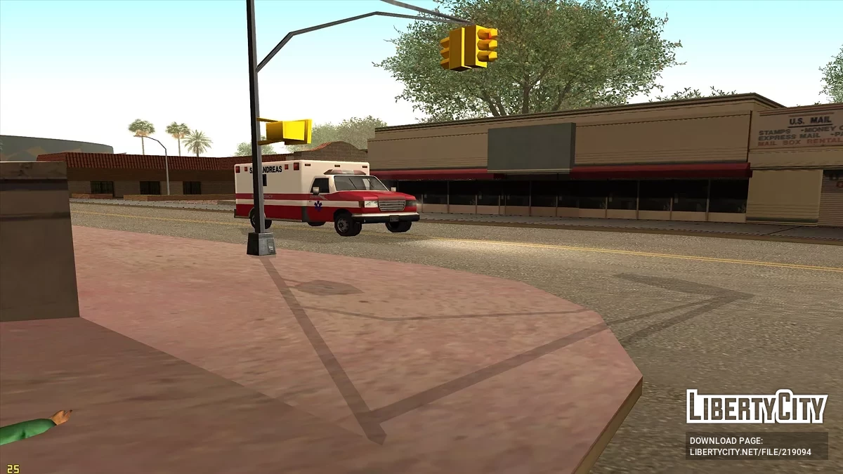 Стробоскоп на служебных авто / GTA San Andreas