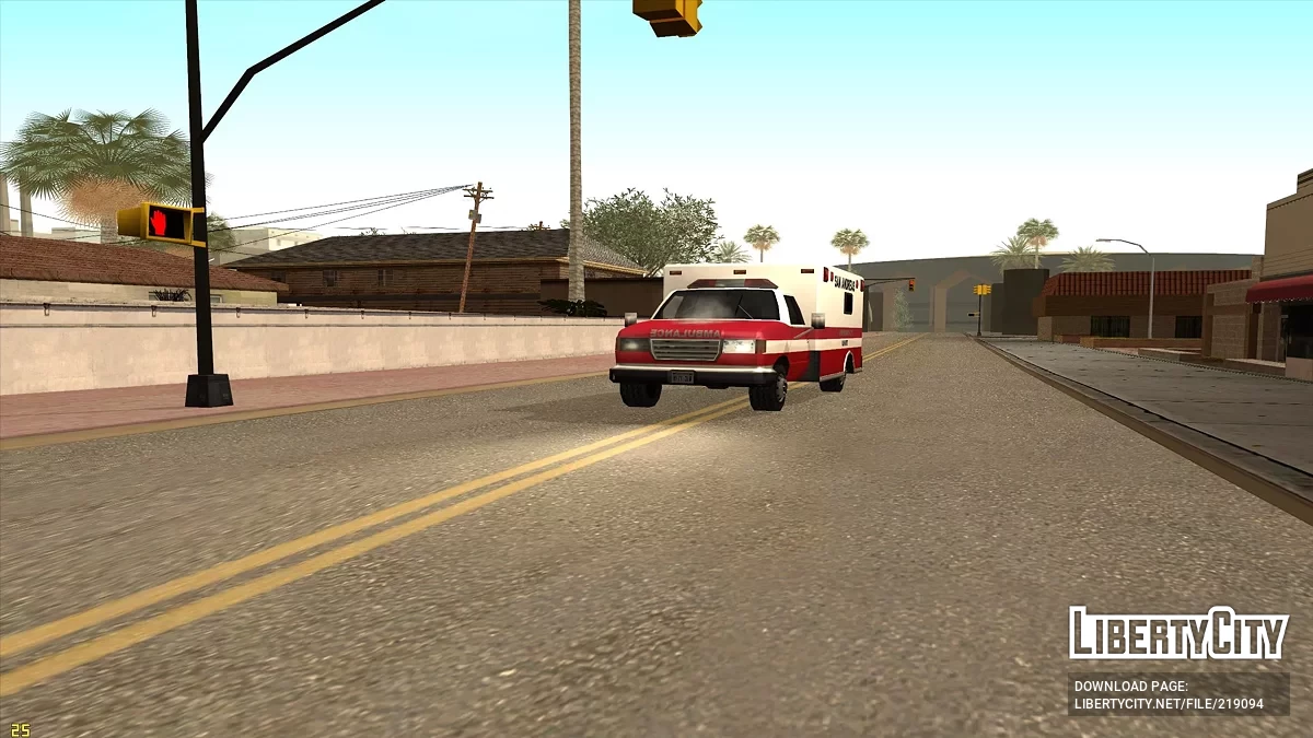 Стробоскоп на служебных авто / GTA San Andreas