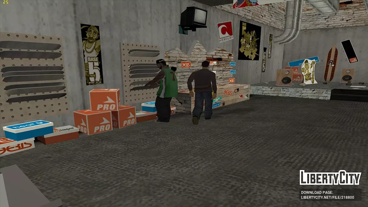 Оживлённый магазин SubUrban / GTA San Andreas