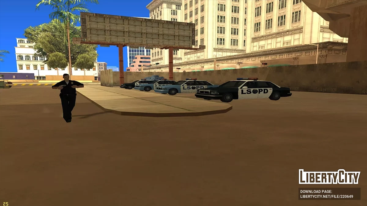 Автомобили в участках полиции / GTA San Andreas