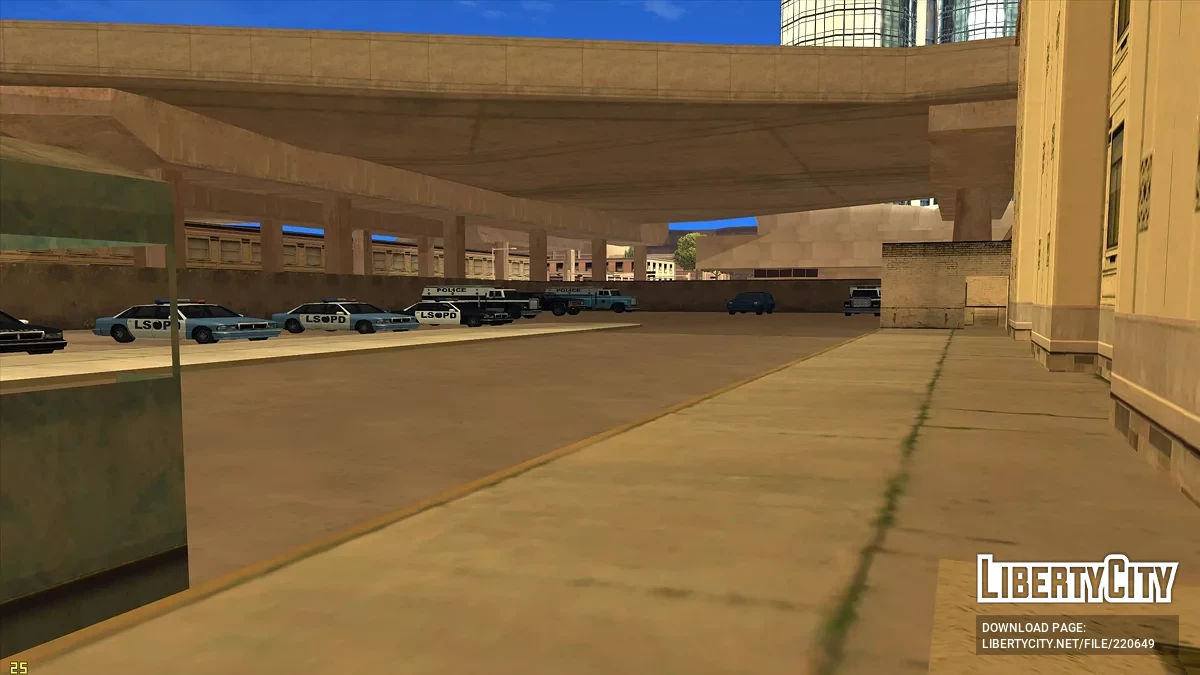 Автомобили в участках полиции / GTA San Andreas