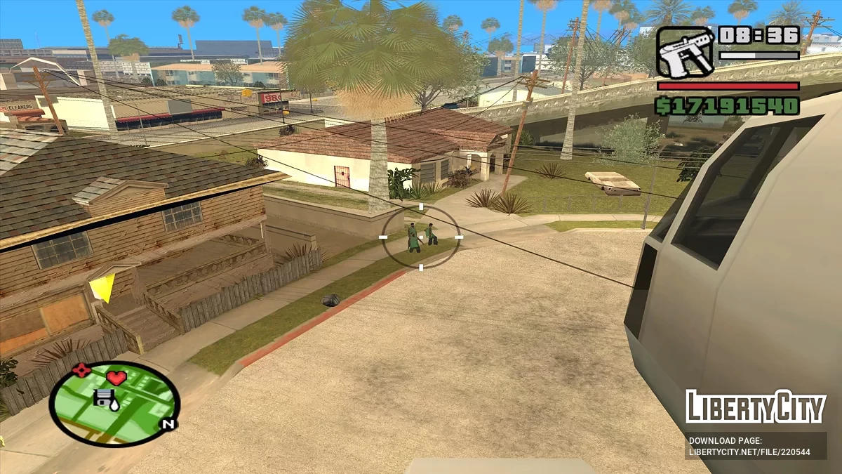 Полет на вертолете с оружием / GTA San Andreas