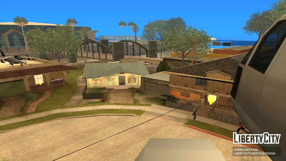 Полет на вертолете с оружием / GTA San Andreas