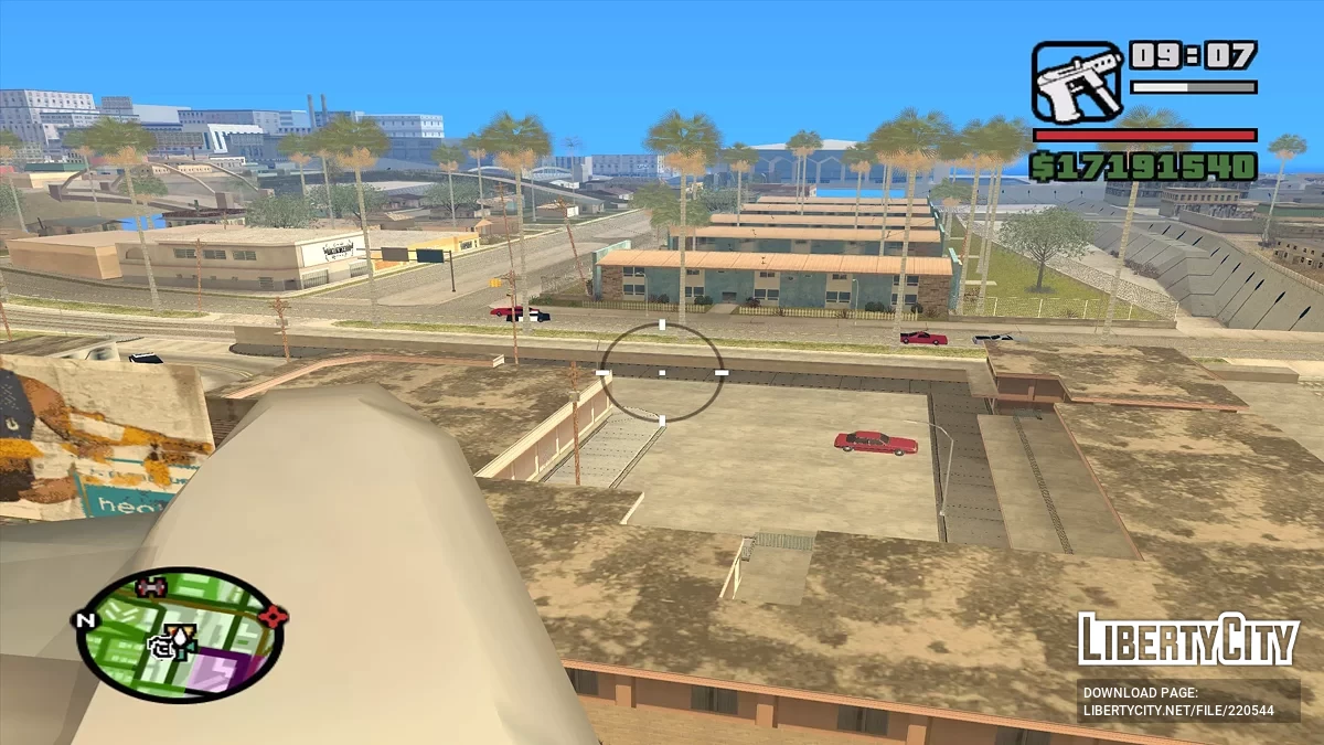 Полет на вертолете с оружием / GTA San Andreas