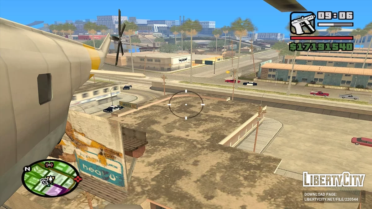 Полет на вертолете с оружием / GTA San Andreas