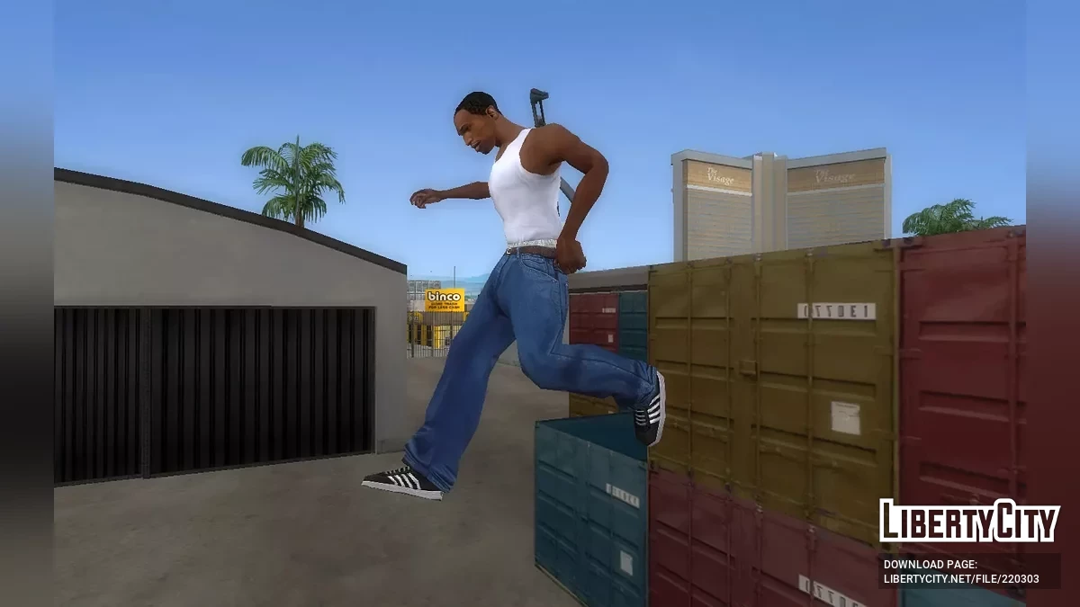 Реалистичный кувырок после приземления / GTA San Andreas