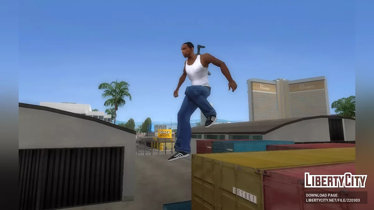 Реалистичный кувырок после приземления / GTA San Andreas