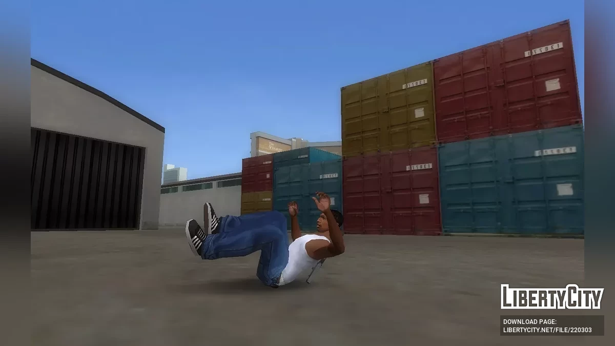Реалистичный кувырок после приземления / GTA San Andreas