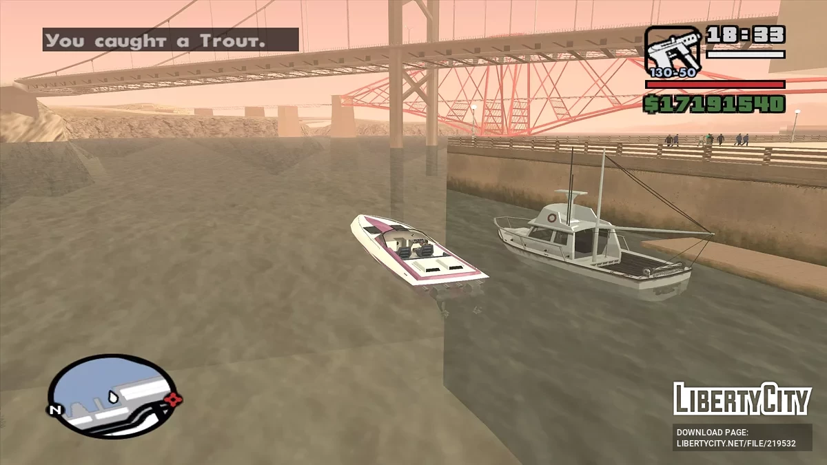 Возможность рыбачить / GTA San Andreas