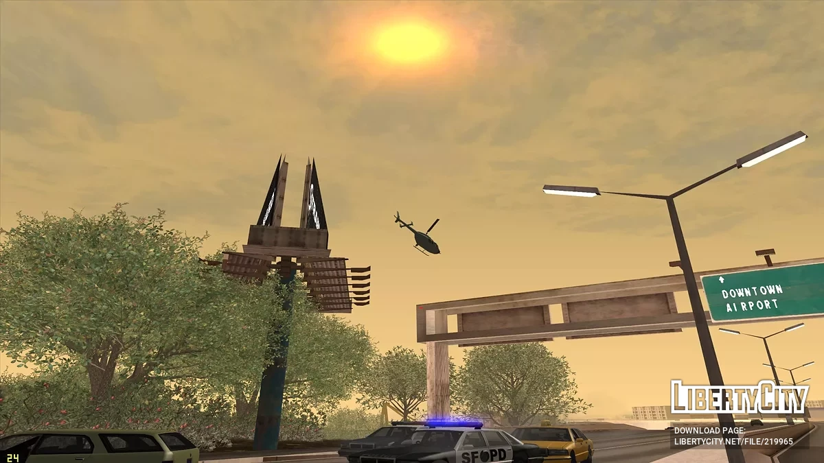 Вертолёты в небе / GTA San Andreas