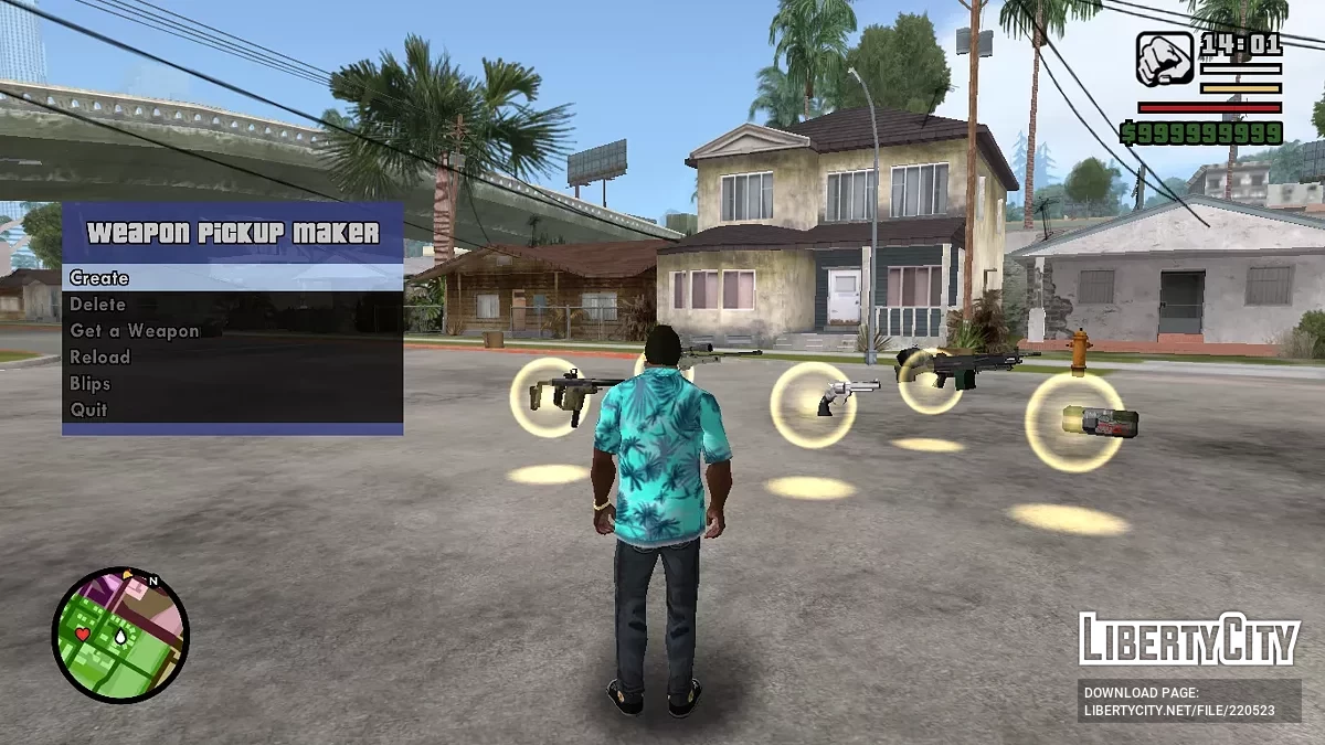 Создатель пикапов для оружия / GTA San Andreas