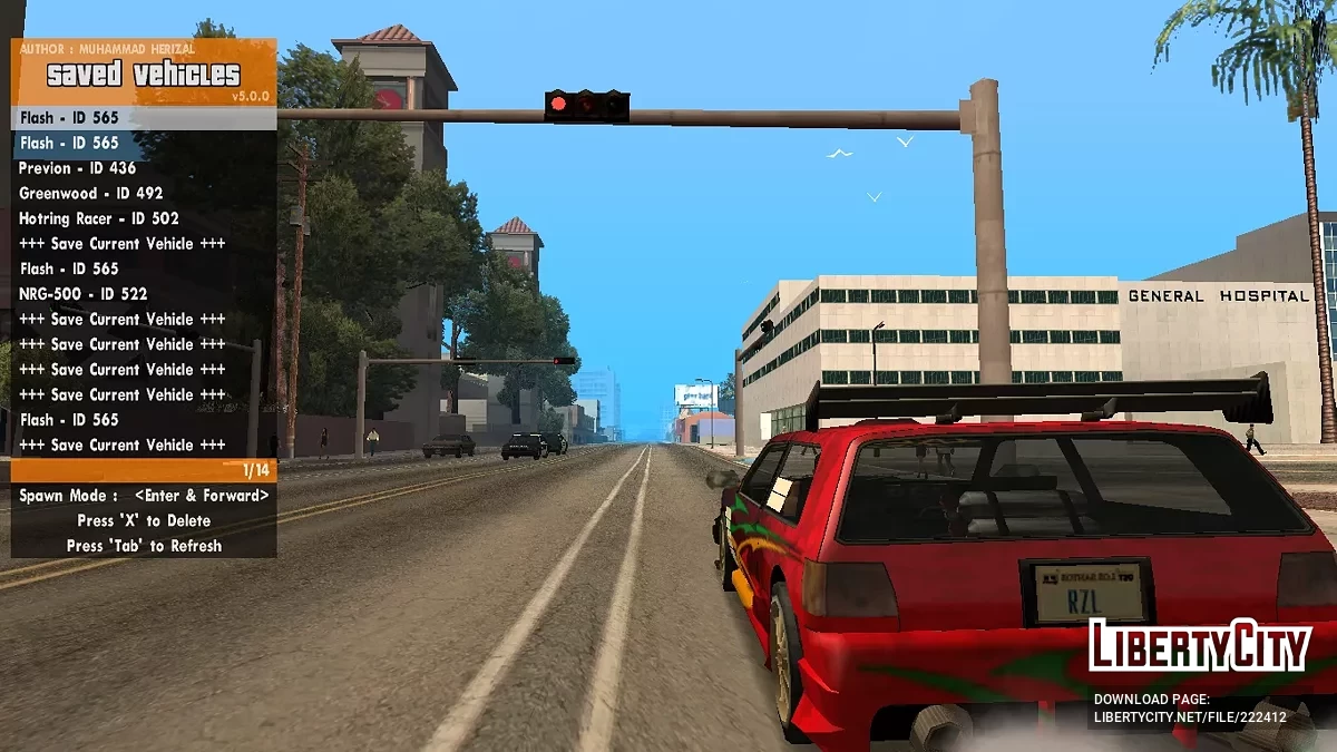RZL-Trainer v5.0.0 (Cheat Menu) / GTA San Andreas
