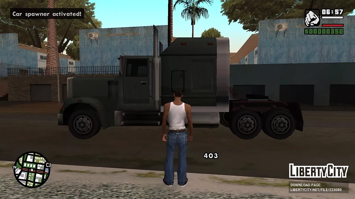 Спавнер автомобилей / GTA San Andreas